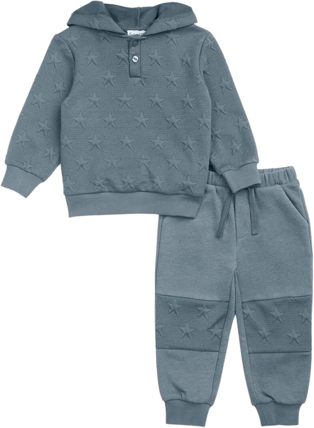 Sleek Chic - Perfect Baby Gift Set with Star Sleeve Hoodie Matching Pants