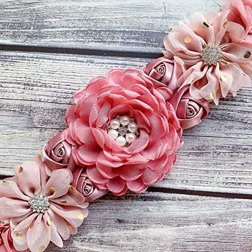 Elegant Floral Maternity Sash