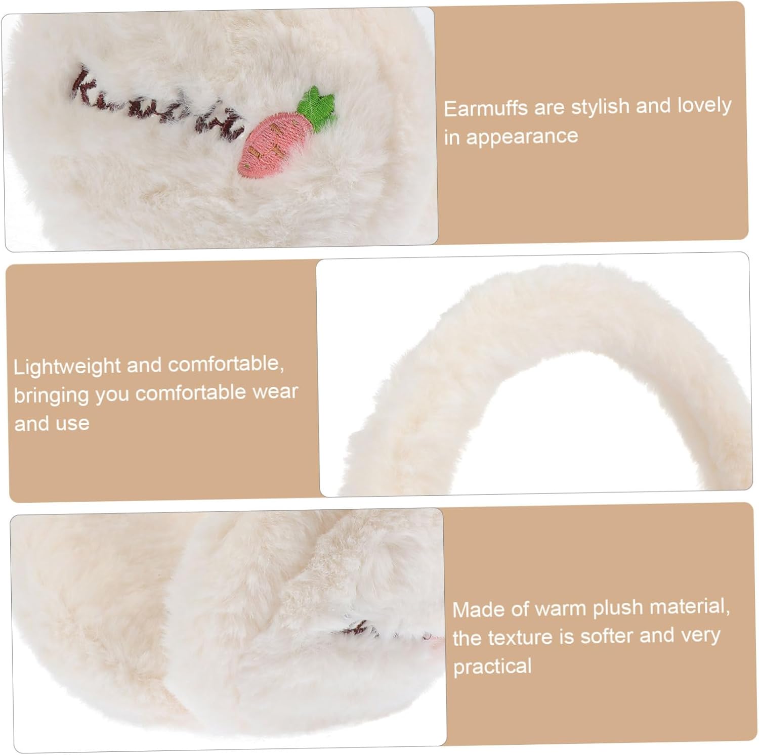 Warm Earmuff for Women Soft Furry and Durable for Winter