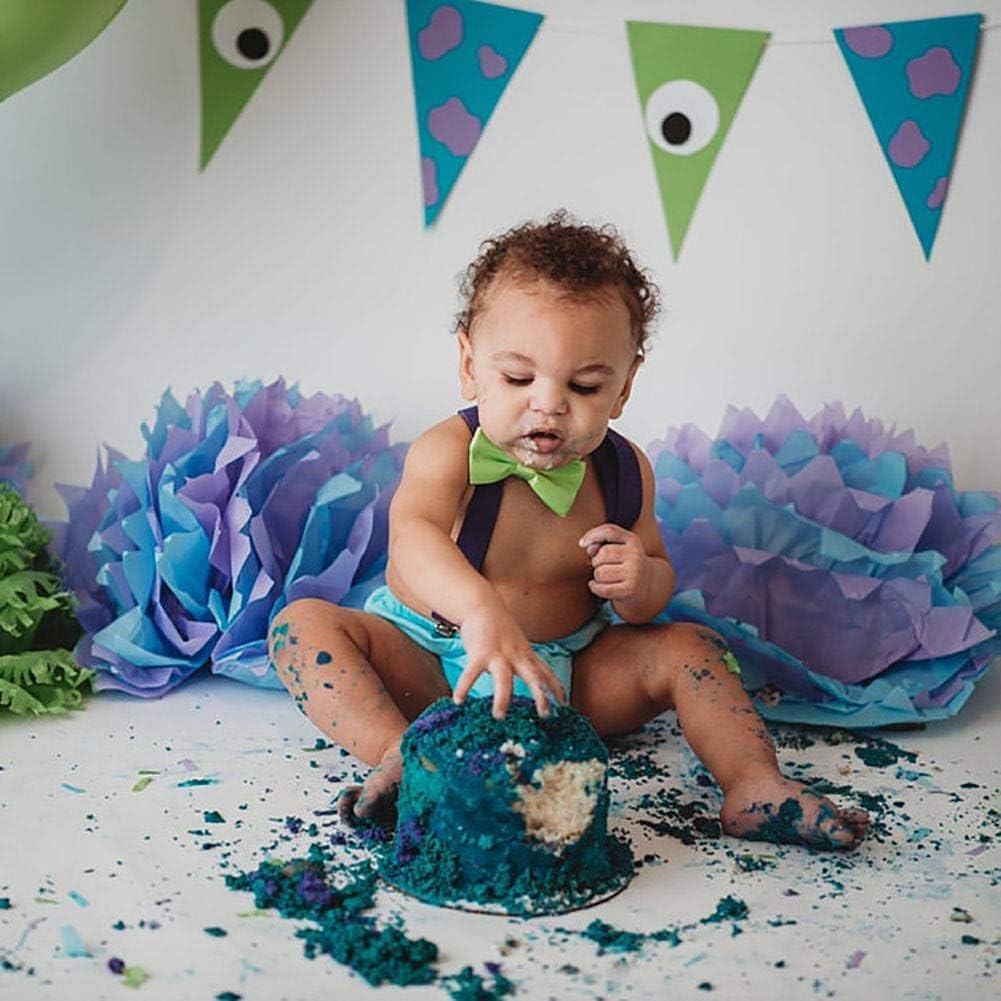 ODASDO Infant Boys First Birthday Party Cake Smash Outfit 3pcs Set