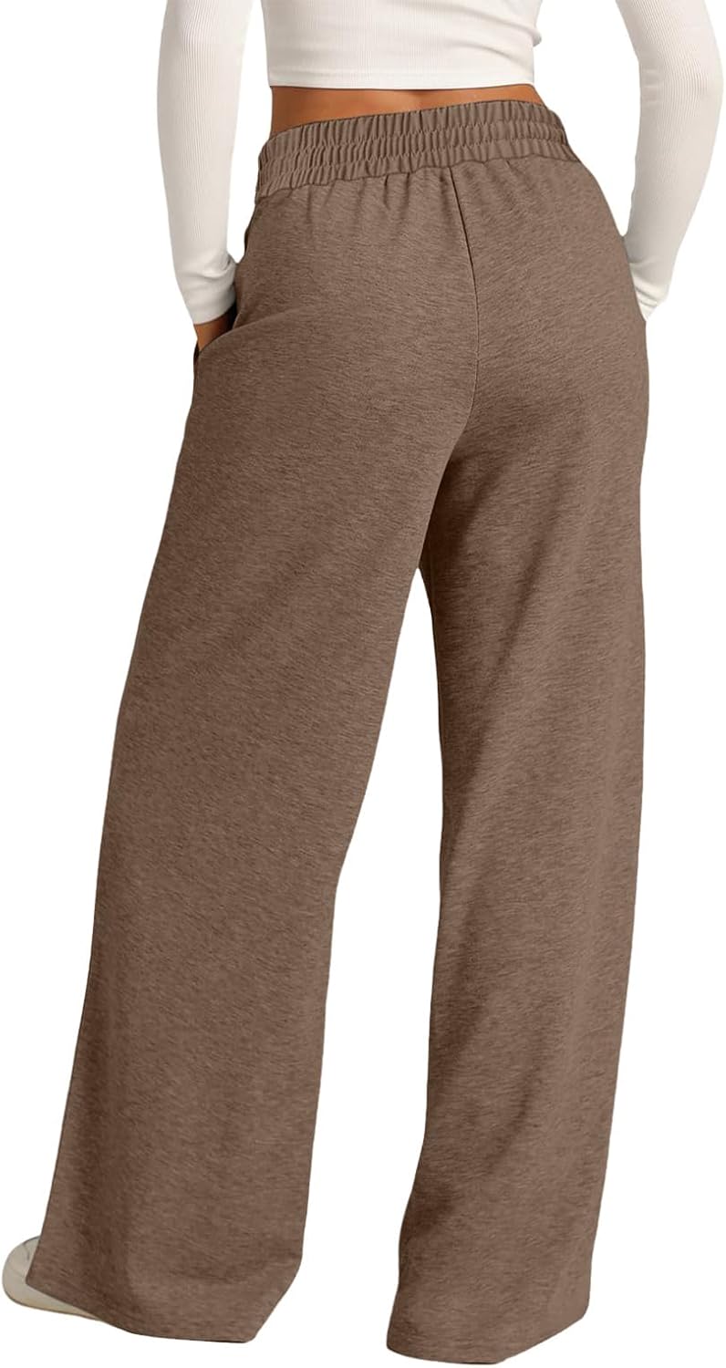 Premium Extra Wide Leg Sweatpants Elastic Drawstring Low Waist