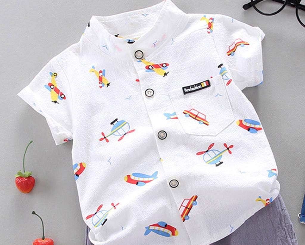 Toddler Cartoon Plane Gentleman Outfit Set for Boys 1