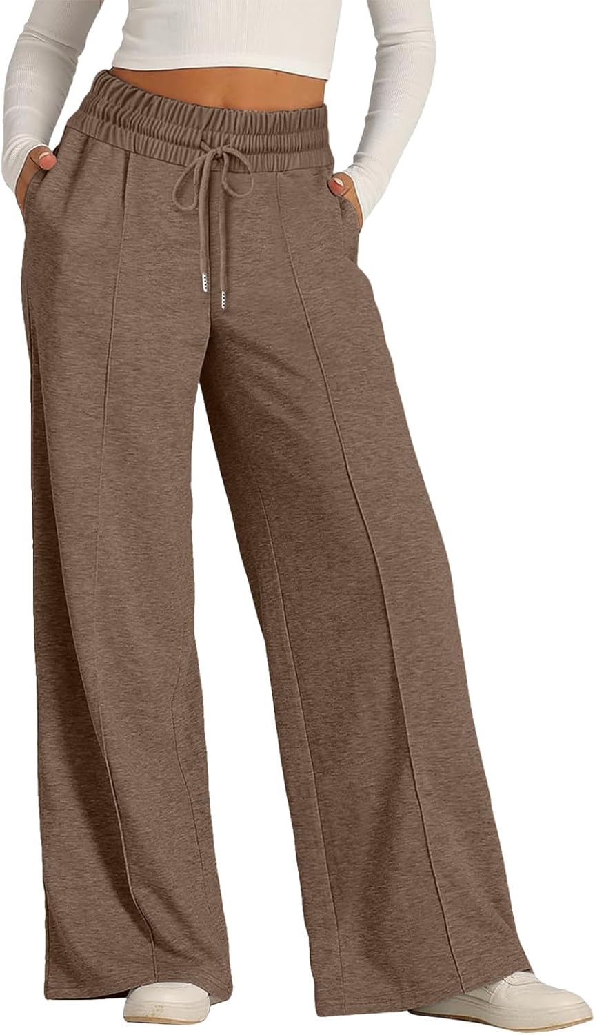 Premium Extra Wide Leg Sweatpants Elastic Drawstring Low Waist