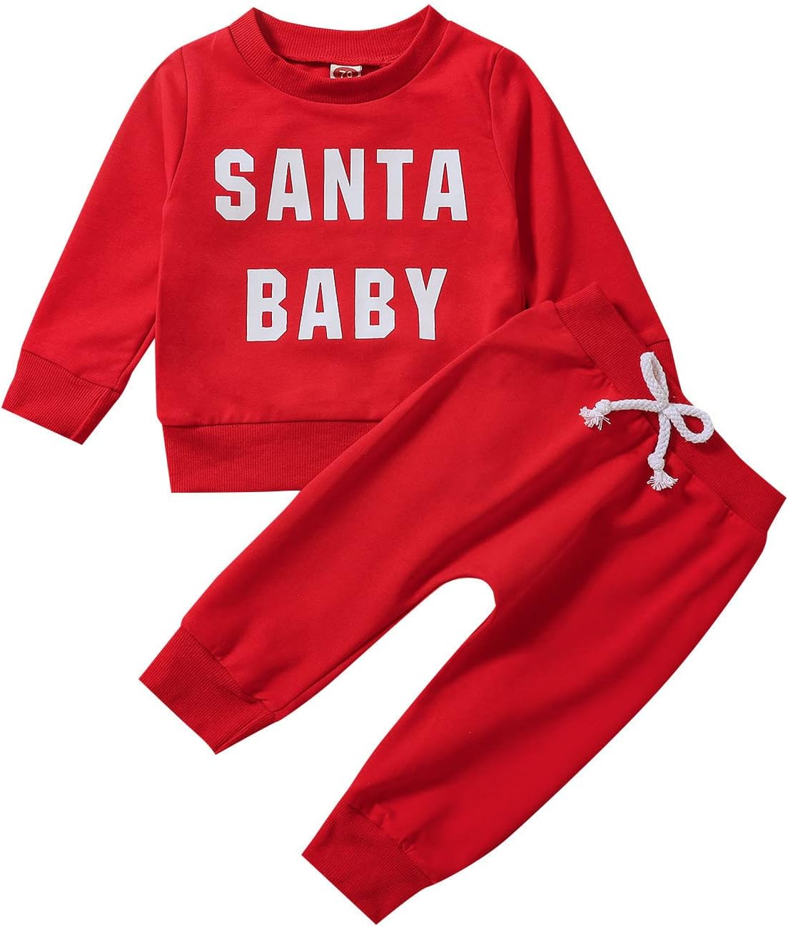 Fun comfy Christmas Outfit for Toddlers Boys 2PACK - Santa Letter Prints