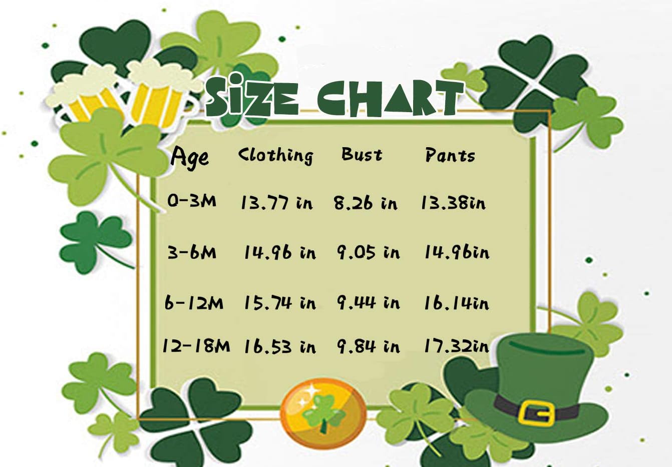 My First St Patricks Day Cute infant Irish Clover Outfit