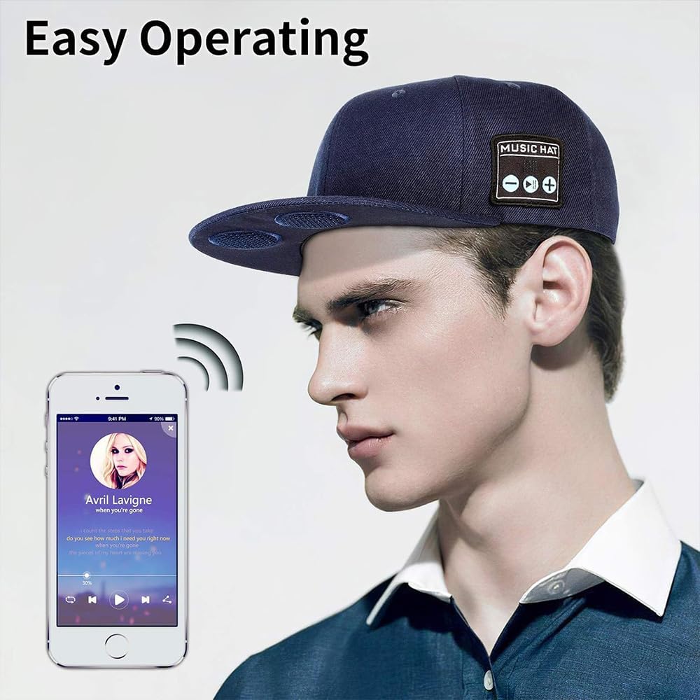Adjustable Bluetooth Speaker Hats for Music