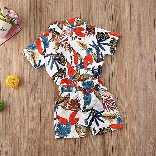 Little Hawaiian Shorts Qiylii Summer Toddler Boys Outfit