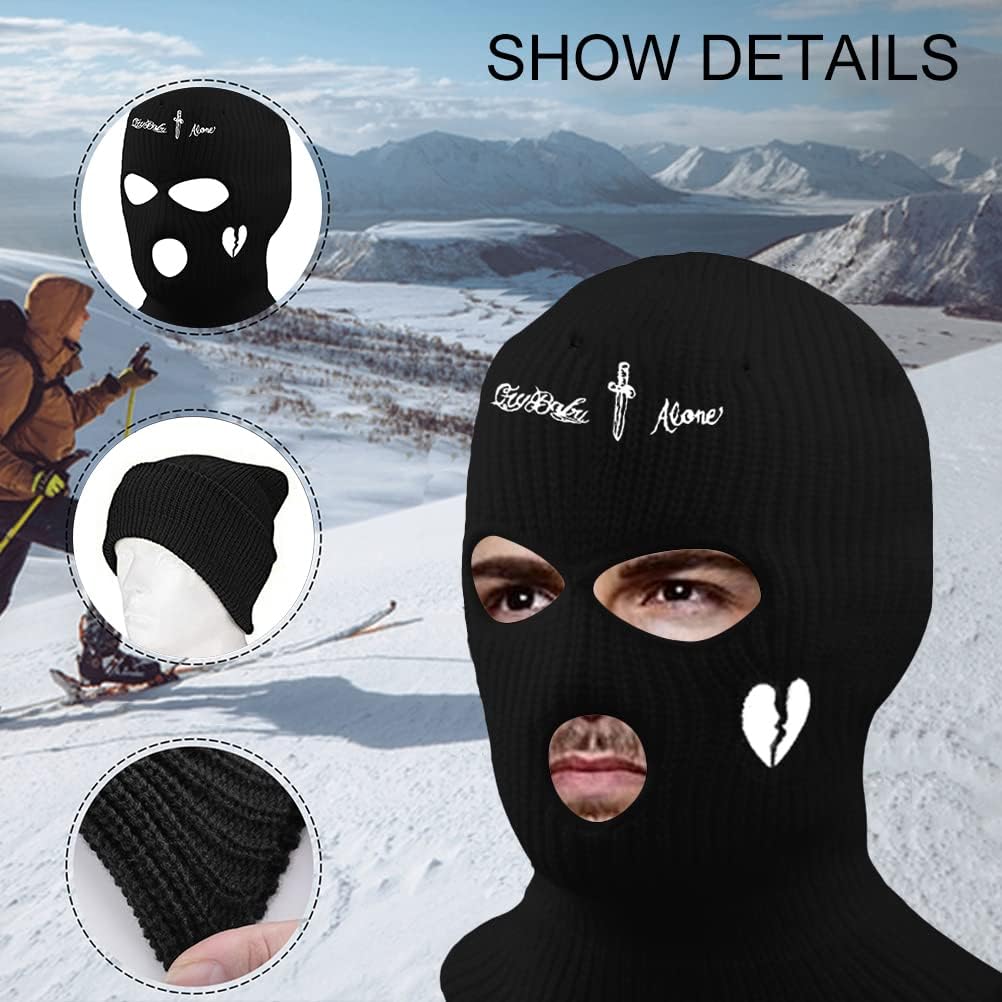 ADSE Ski Mask Dad Gift 3-Hole Balaclava for Ski Camping Fishing
