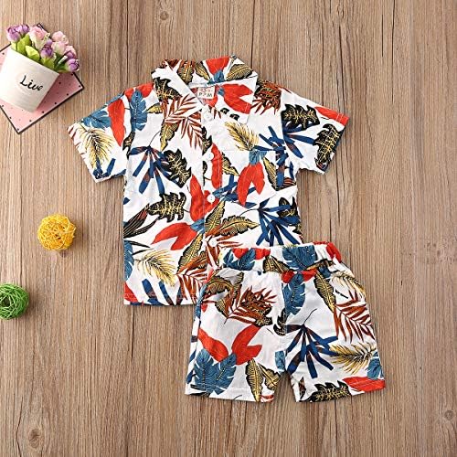 Little Hawaiian Shorts Qiylii Summer Toddler Boys Outfit