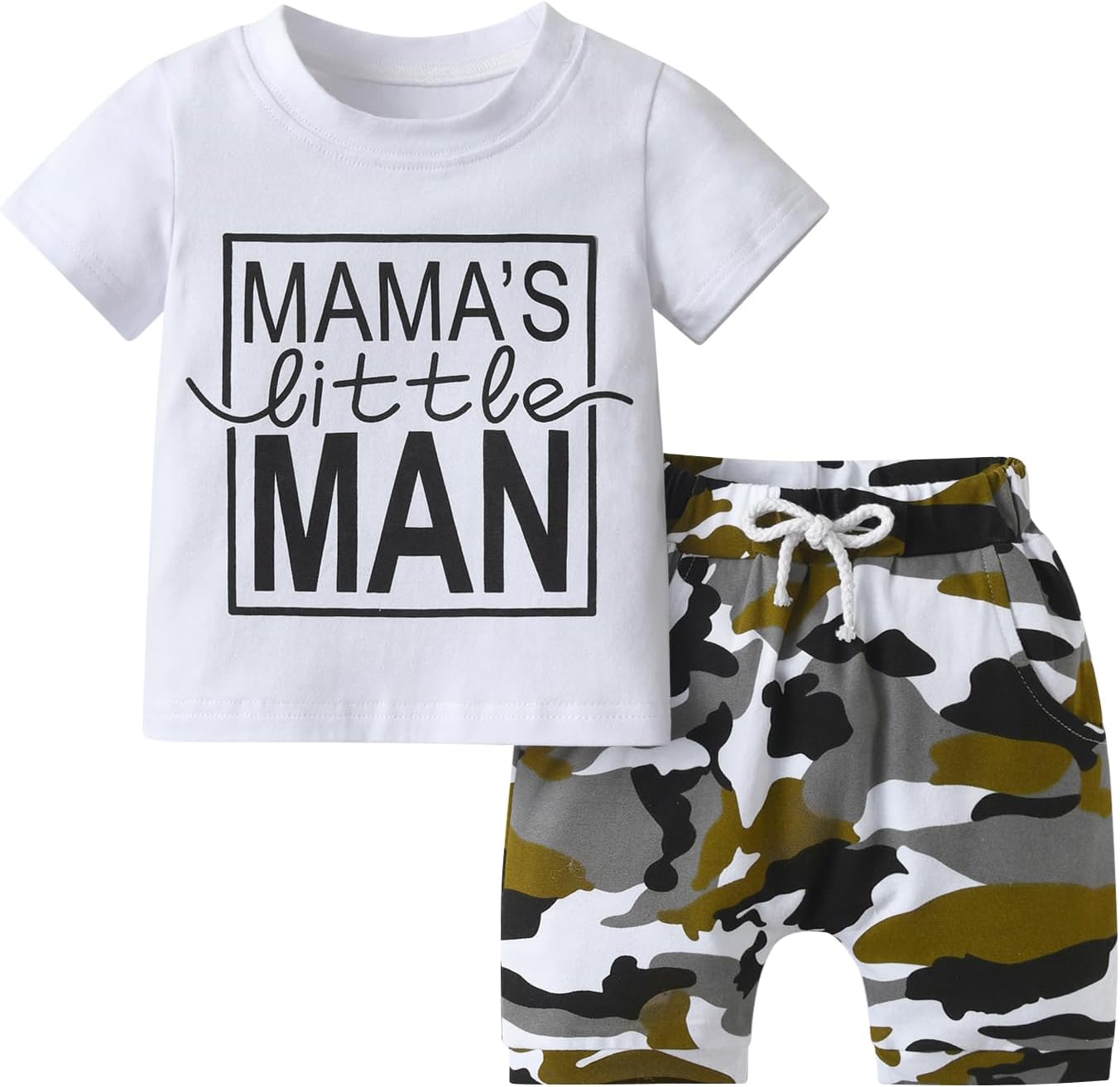 Rebey Baby Boy Summer 2PCS Outfit Set 1