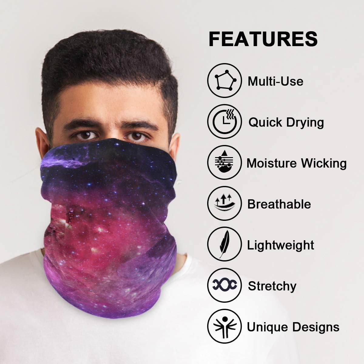 Balaclava Face Cover Scarf for Men Women