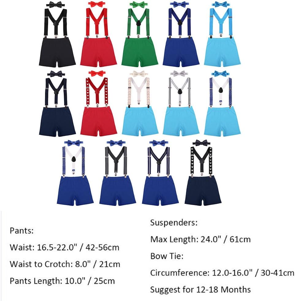 Cake Smash Outfit for Boys 1st-2nd Birthday RedDark Blue