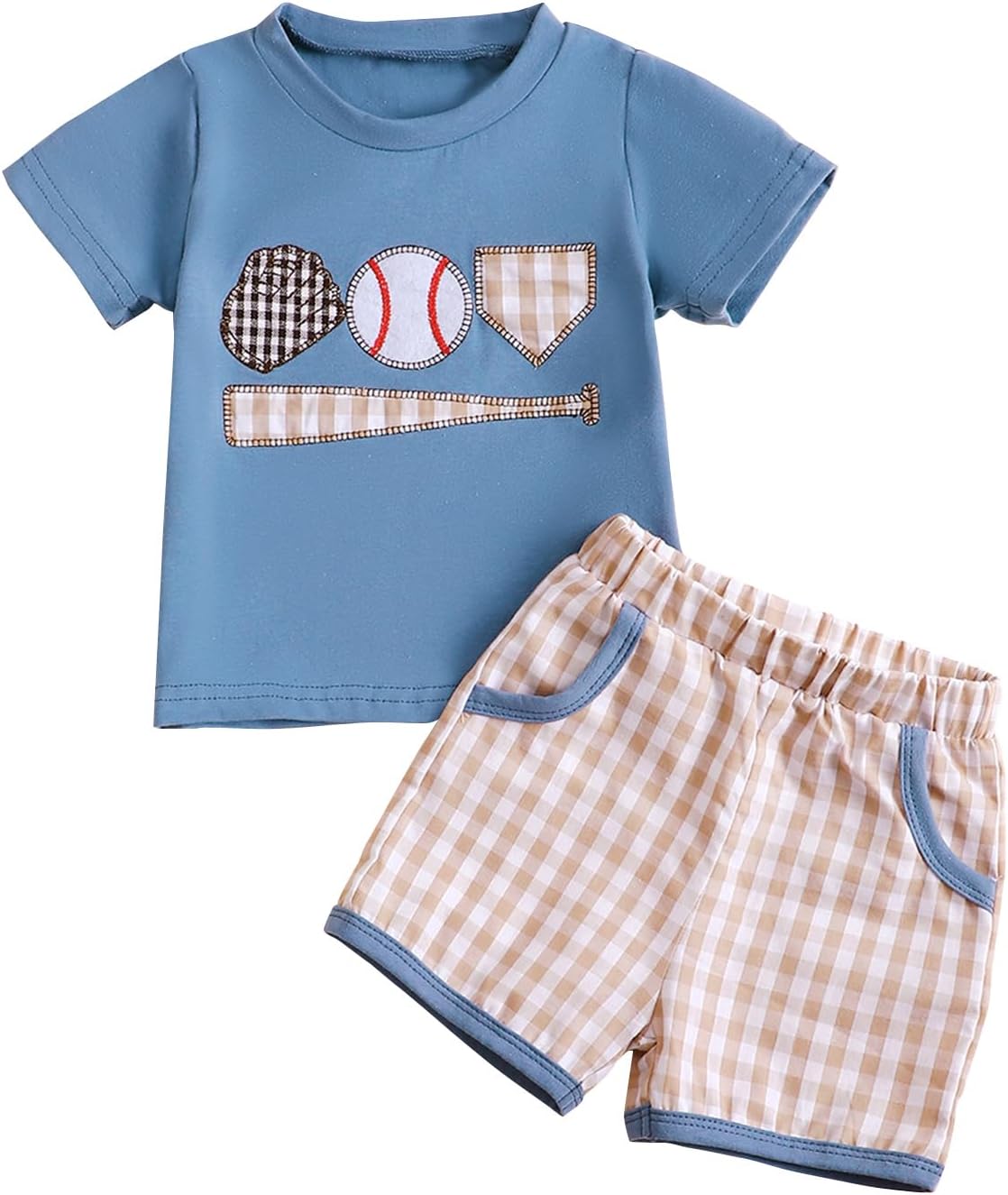 Sreakeio Toddler Baseball Outfit Set for Boy
