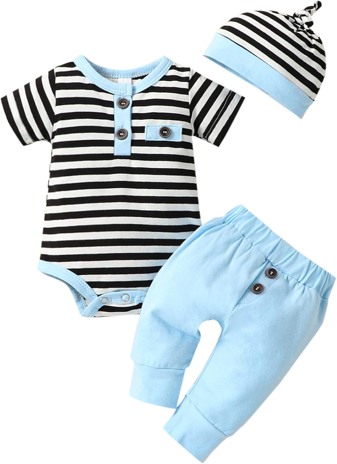 Perfect Summer Outfit for Newborn Boys