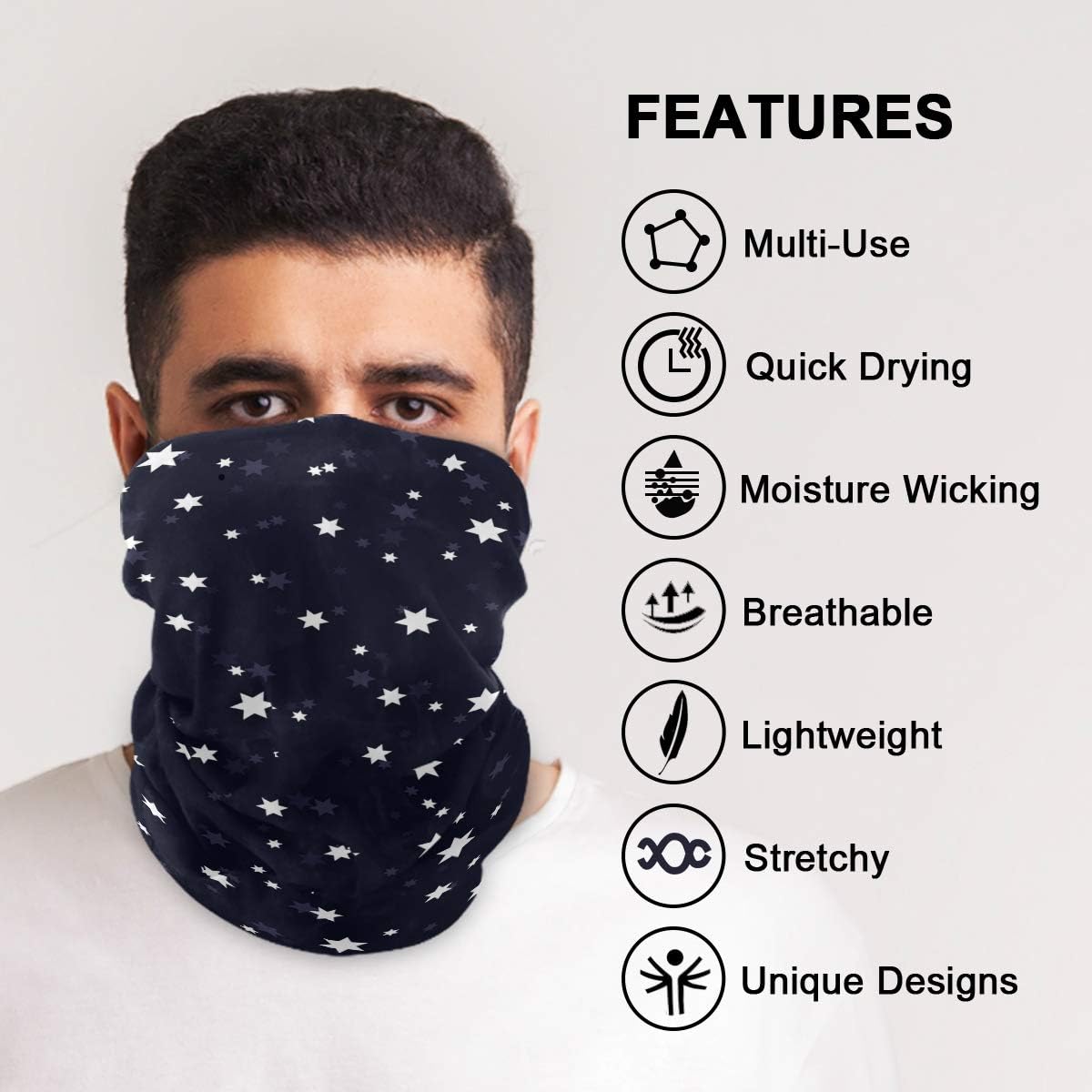 Stylish UV-Protected Face Mask Headband