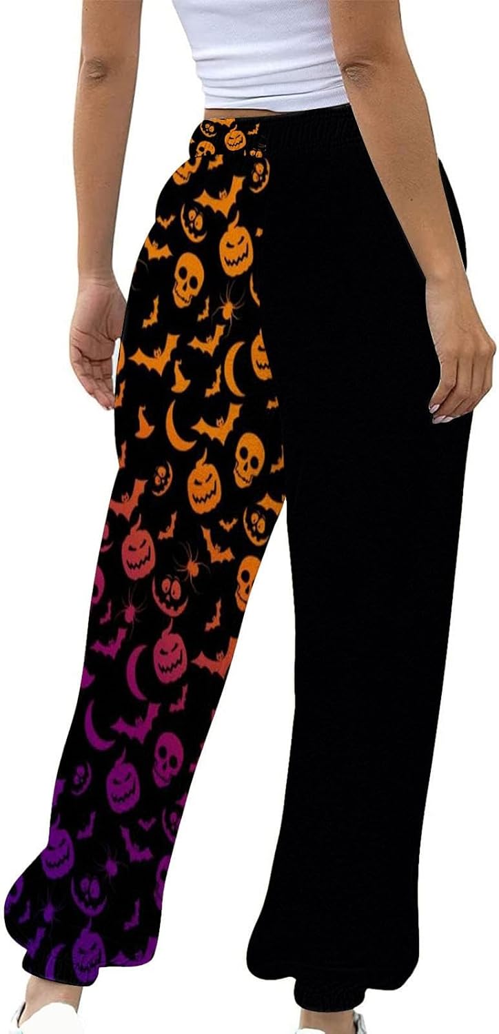 Halloween Casual Printed Pollution-Pomorphic Womens Athletic sweatpants