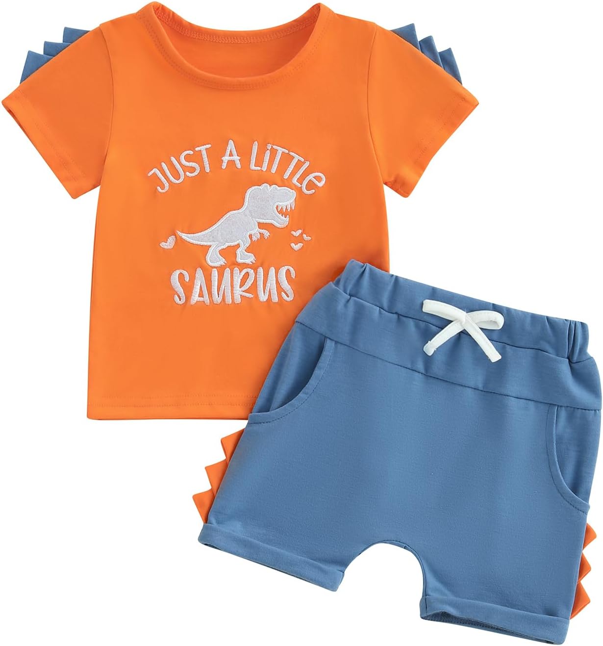 Adorable Dinosaur Embroidery Toddler Sets