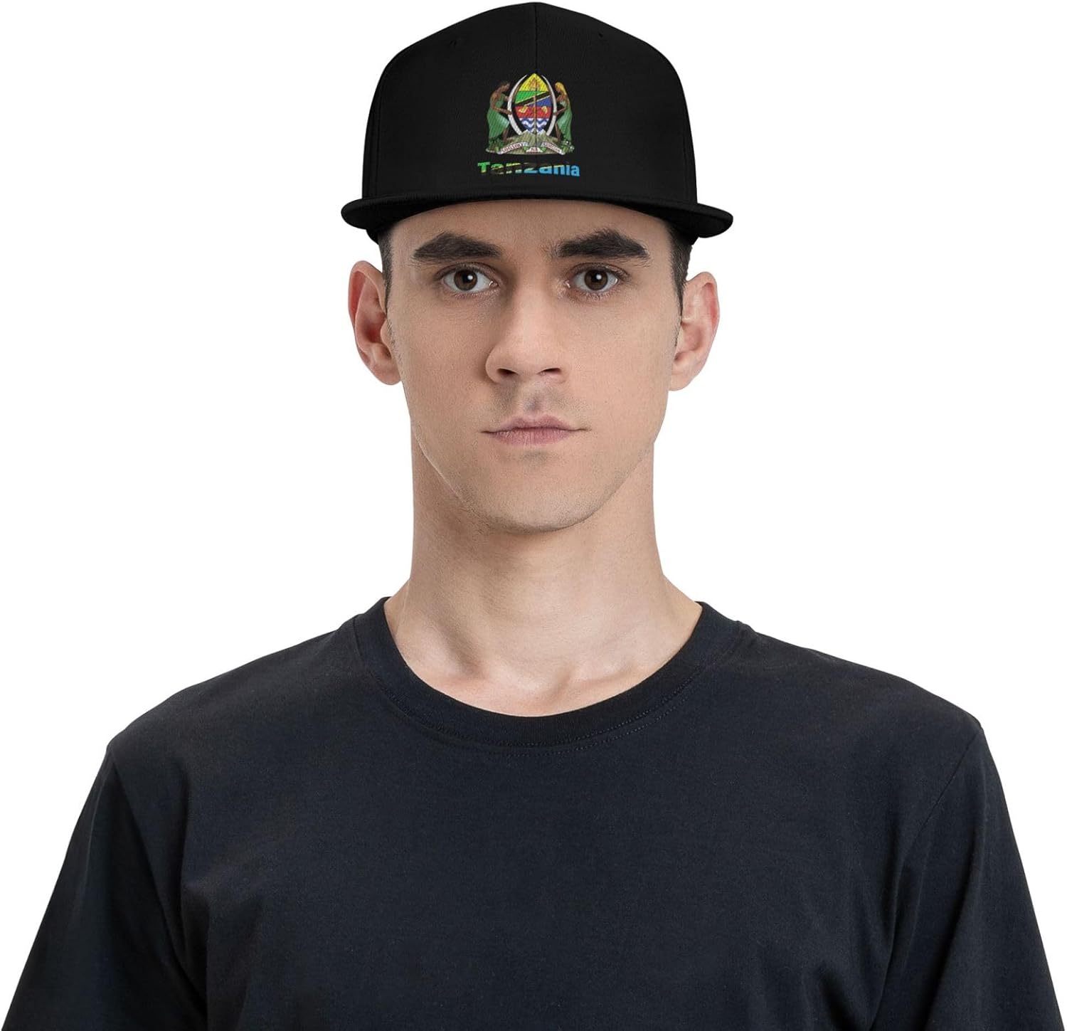 ZRCAIFU National Emblem Flat Bill Cap for Men Women
