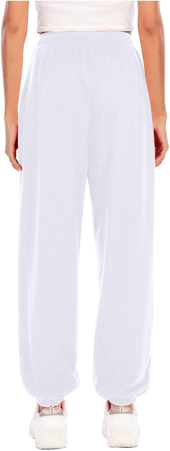 Baggy High Waist Cotton Sweatpants for Teen Girls