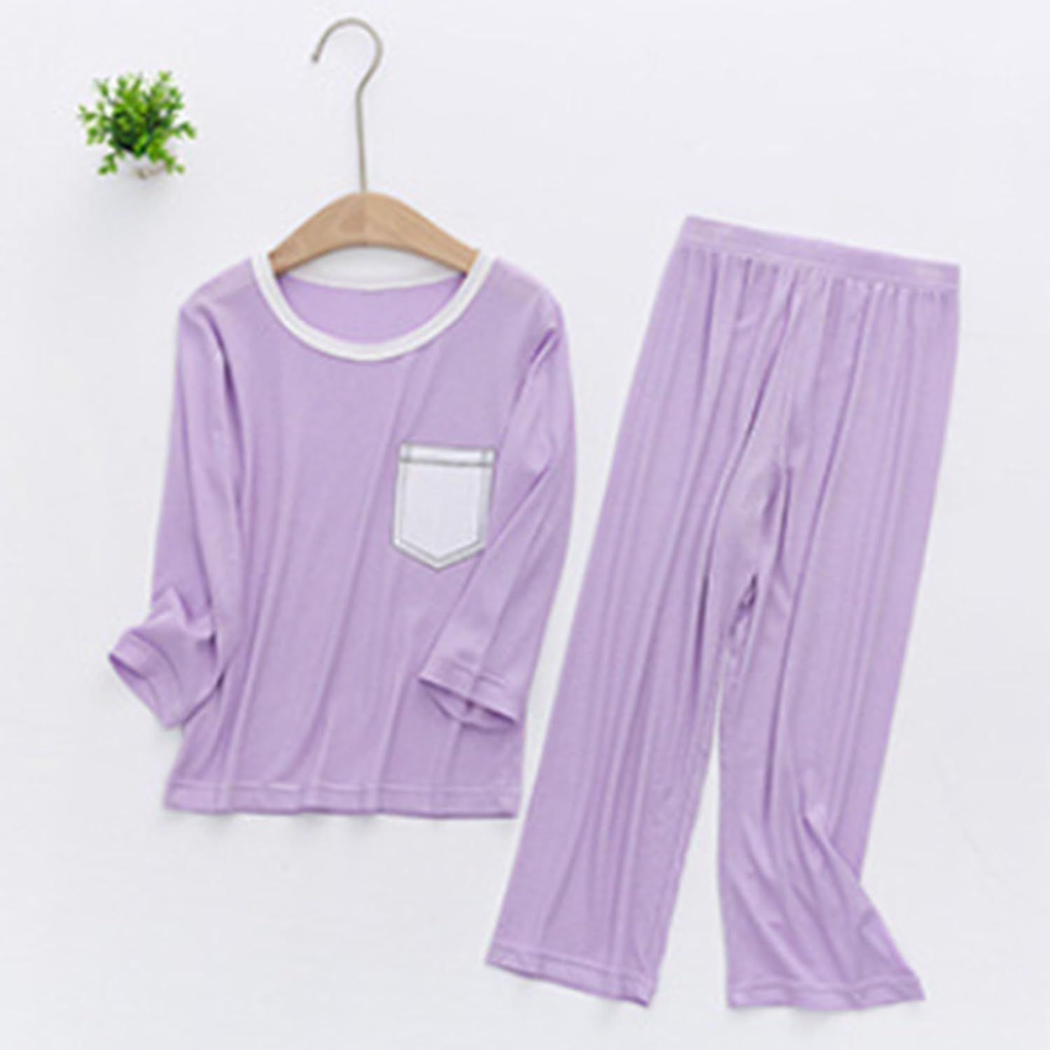 Classic Plaid Pajama Set for Girls Boys