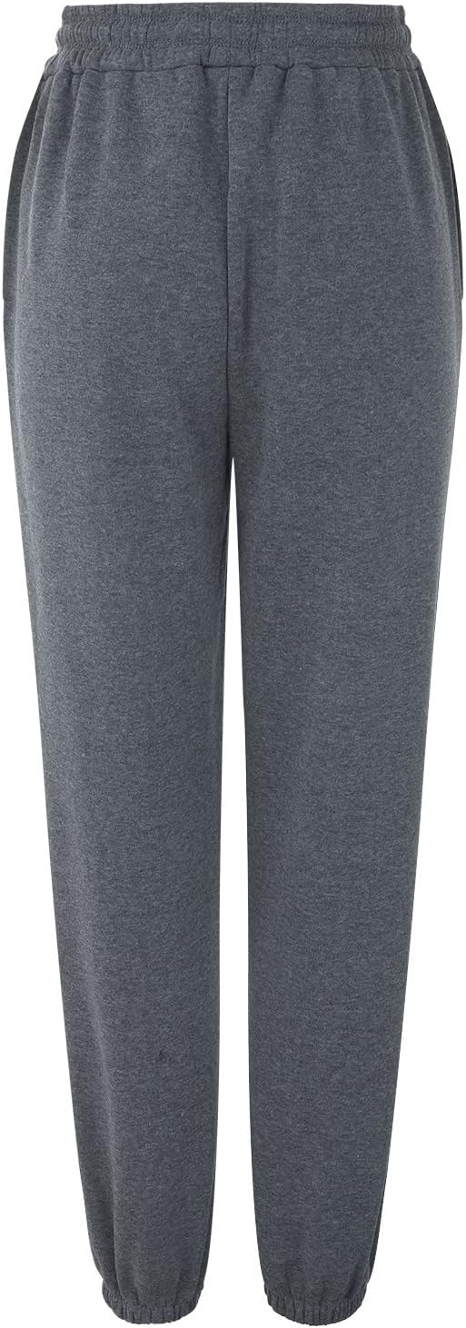 High Waisted Womens Cotton Joggers with Pockets