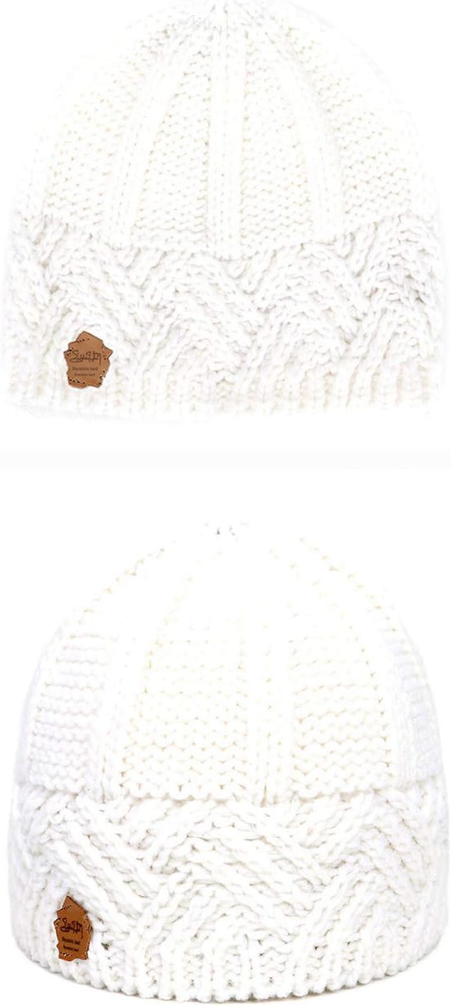 Fungee-Collar Knit Beanie for Women cannabinoids Woollen Winter Hat