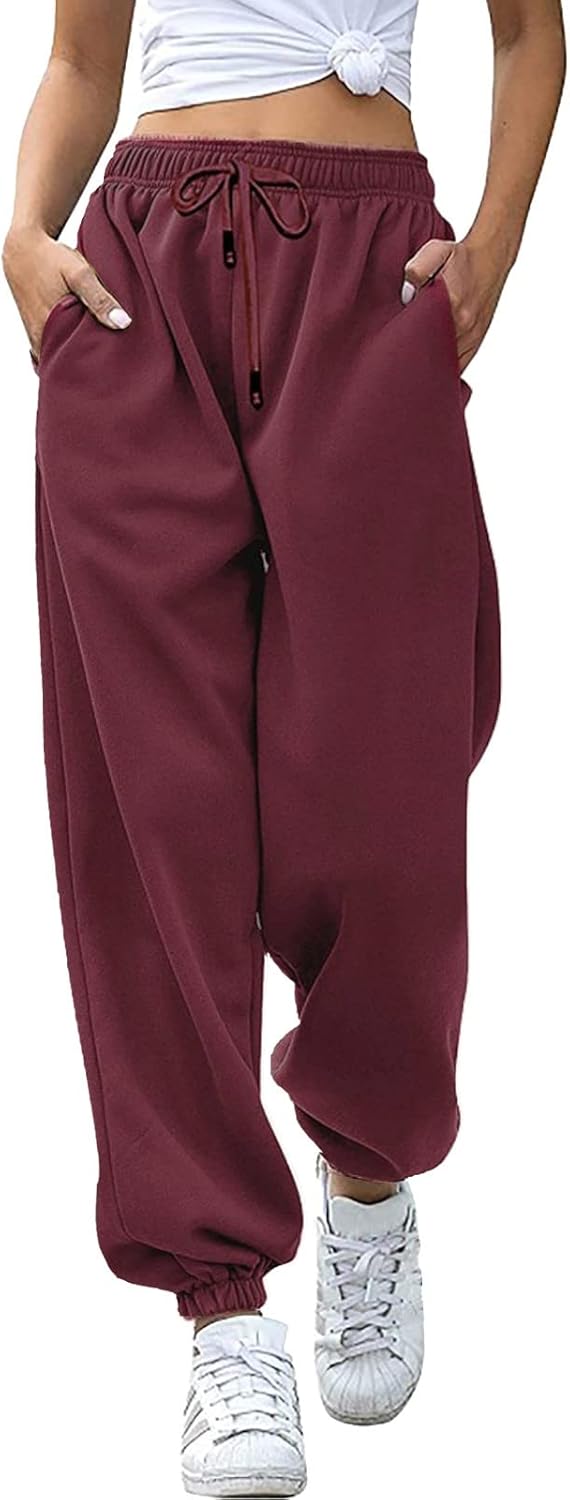 Mens High-Waisted Looser Fit Joggers with Pockets
