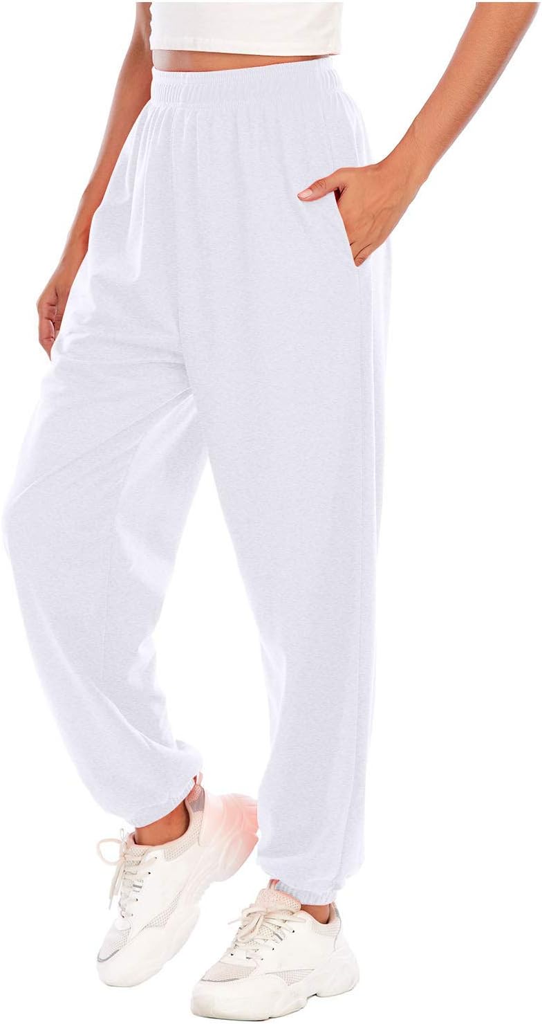 Baggy High Waist Cotton Sweatpants for Teen Girls