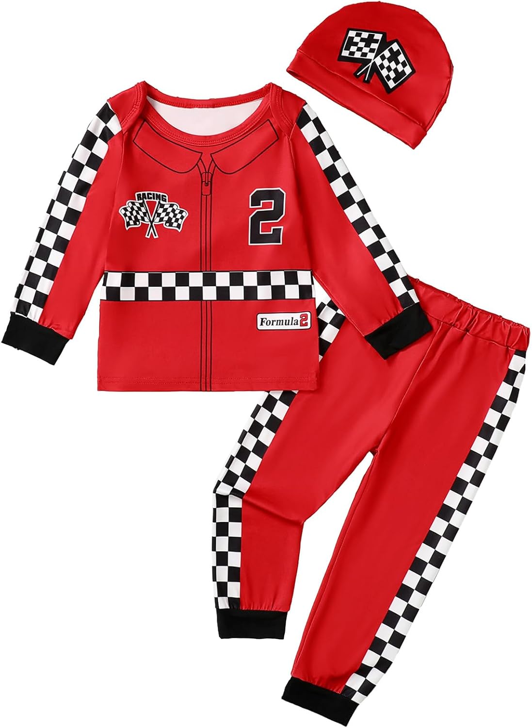 2nd Birthday Race Car Driver Outfit for Baby Boys
