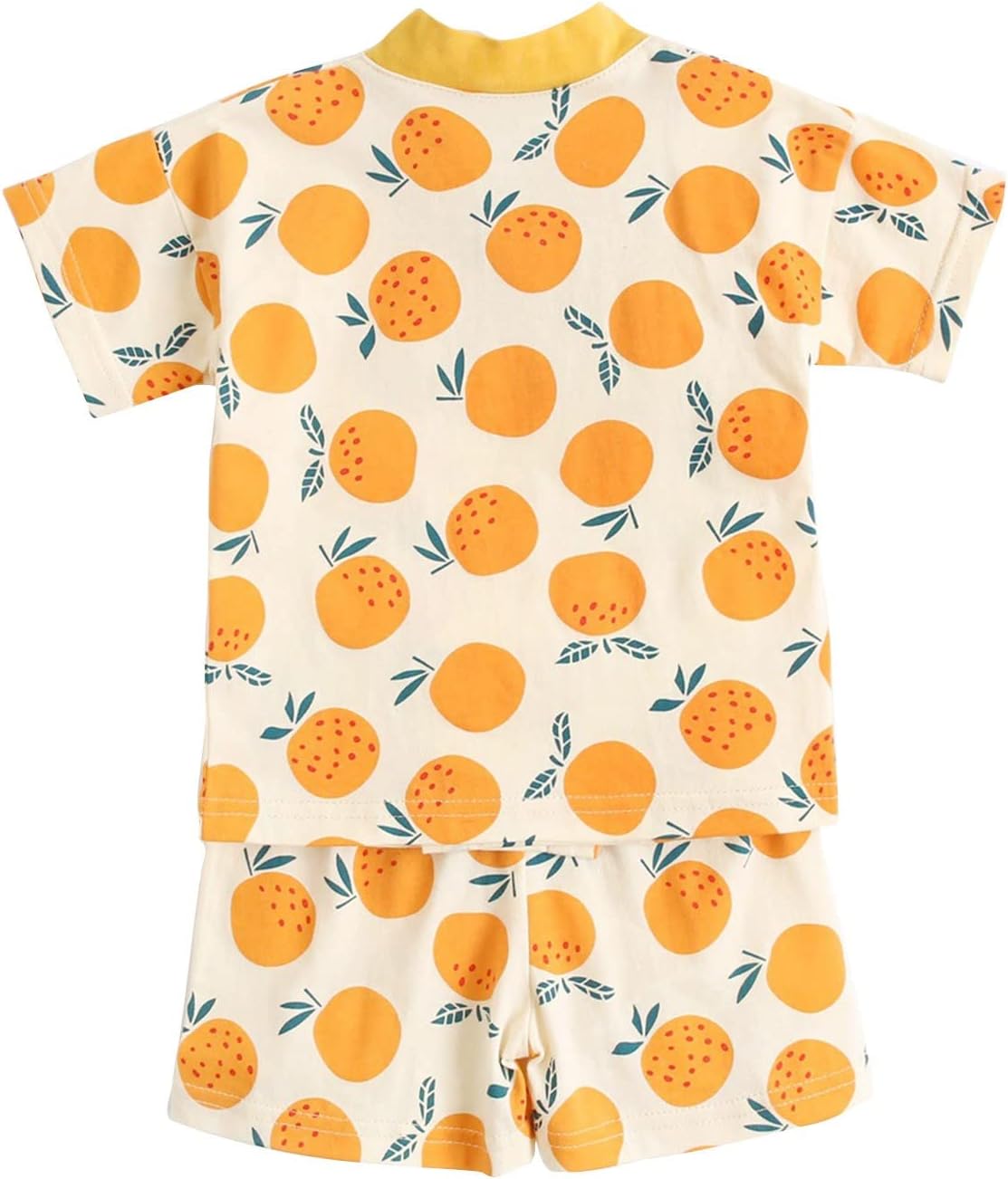 Fruit Print Short Sleeve Outfit for Baby Boys and Girls
