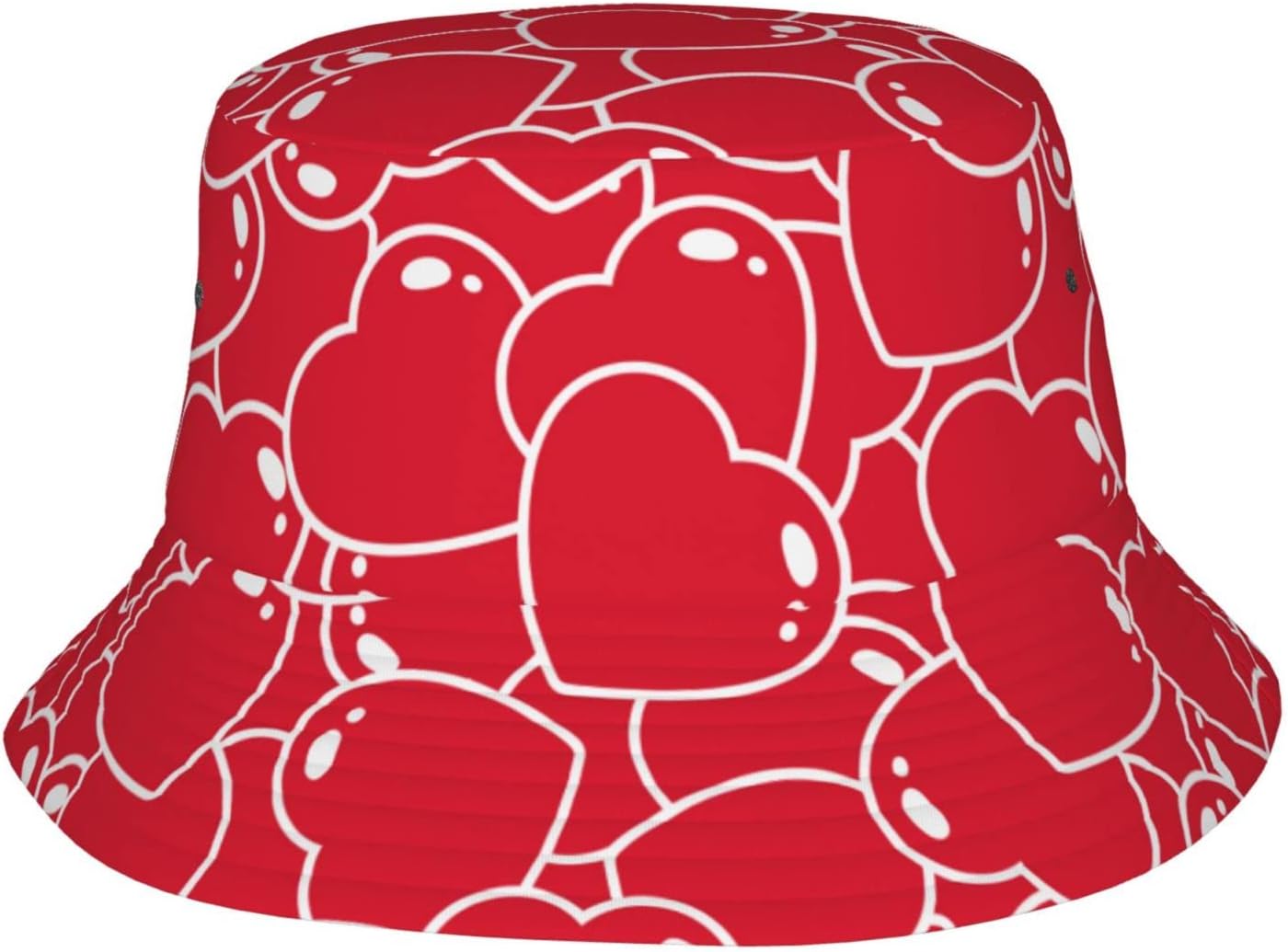 Beoek Heart Bucket Hat UV-protecting Sun Cap for Men Women
