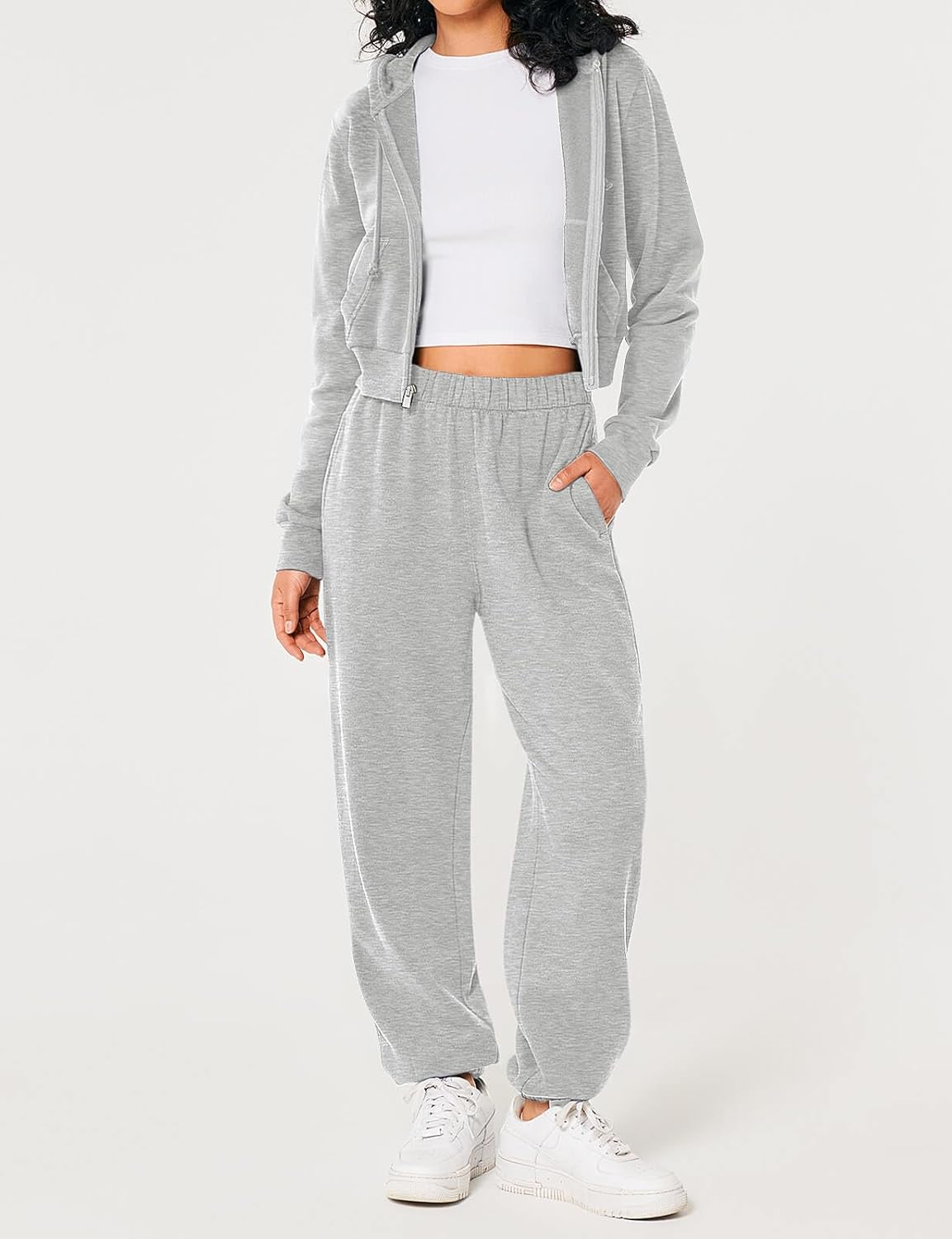 HeSaYep Womens High Waist Drawstring Sweatpants