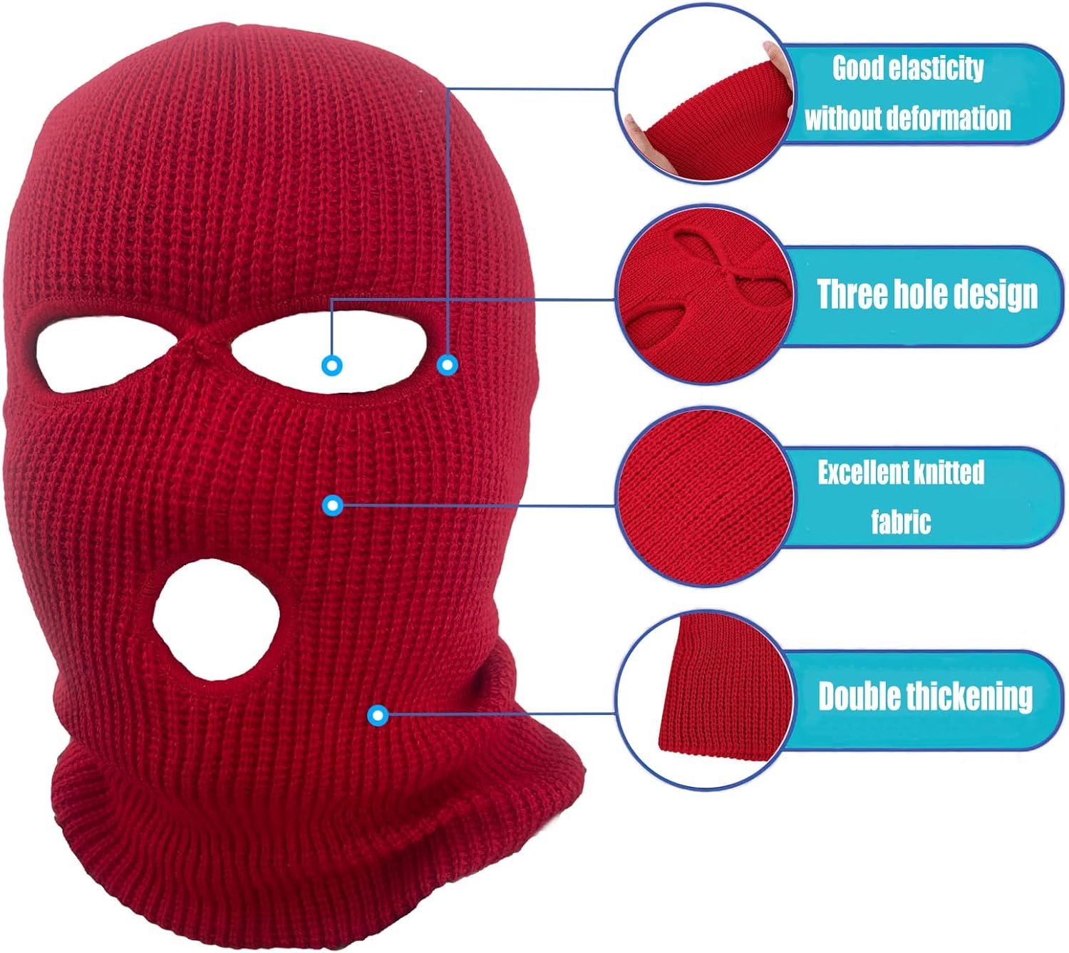 Oarkcave 3-Hole Ski Warm Balaclava