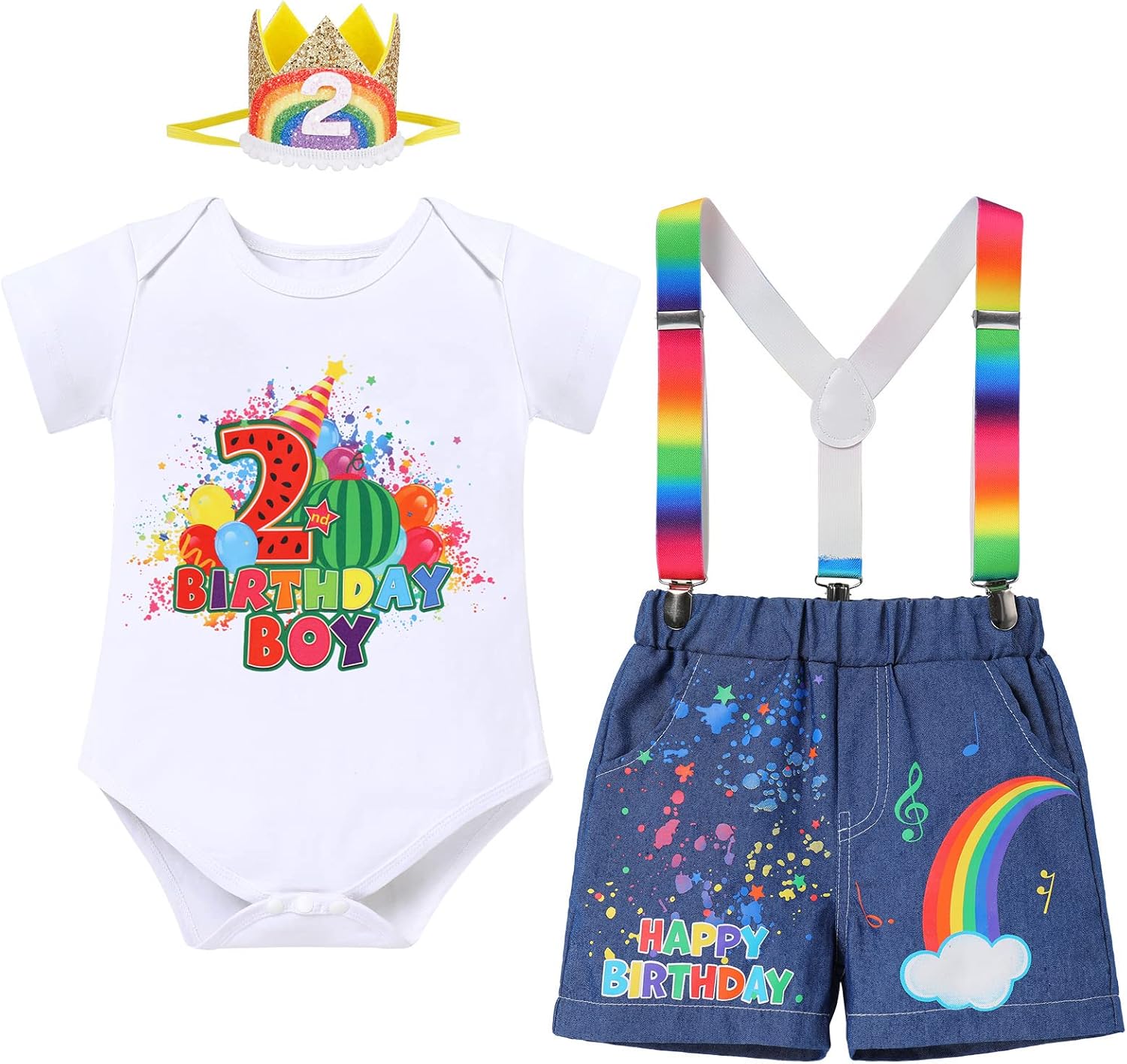 Watermelon Themed Birthday Boys Set