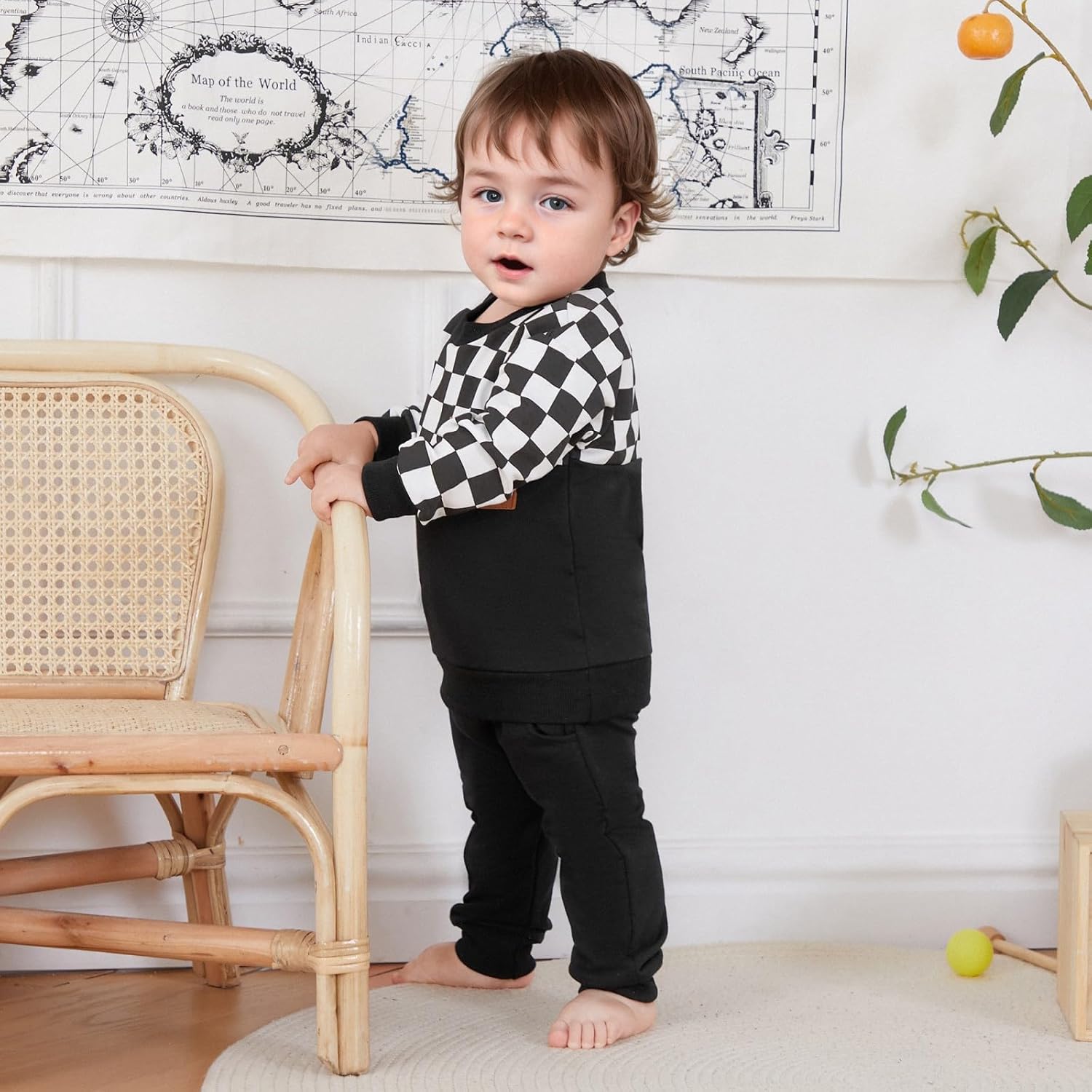 Toddler Boys Fall Outfit Set Cozy Pullover Joggers