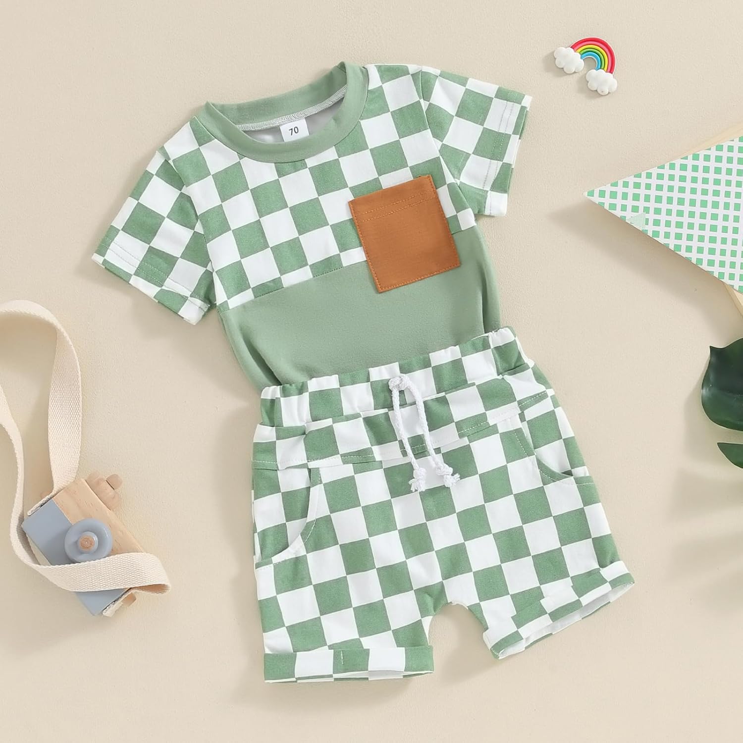 Yoawdats Baby Boy Summer Outfit 2Pcs Set