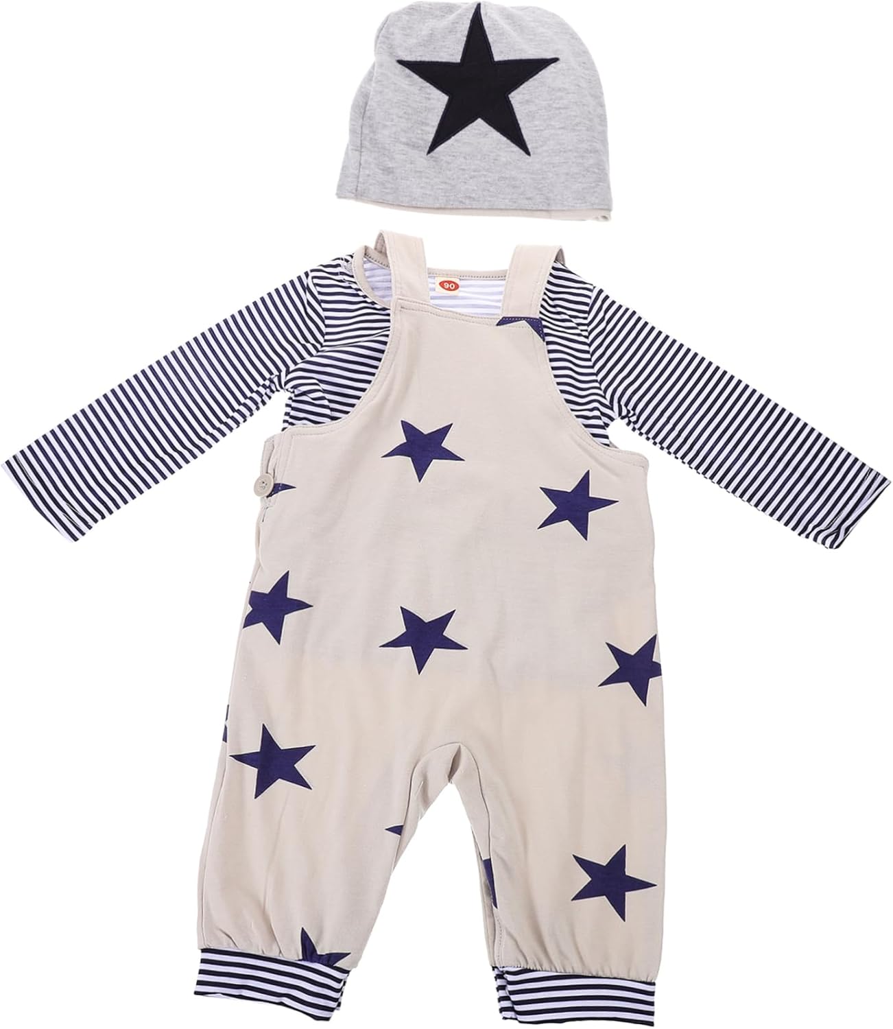 Homoyoyo Boys Star Print Preschool Clothing Set Fun Playful Newborn Toddler