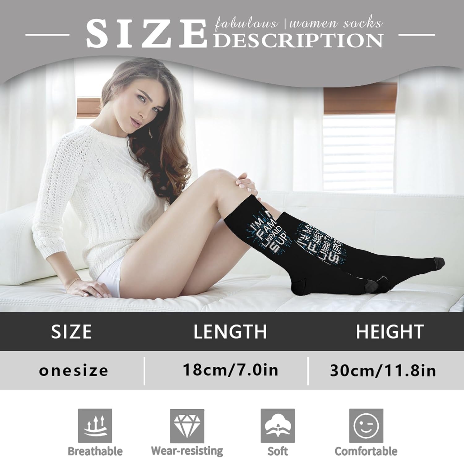 Funny Thigh-High Socks for Men