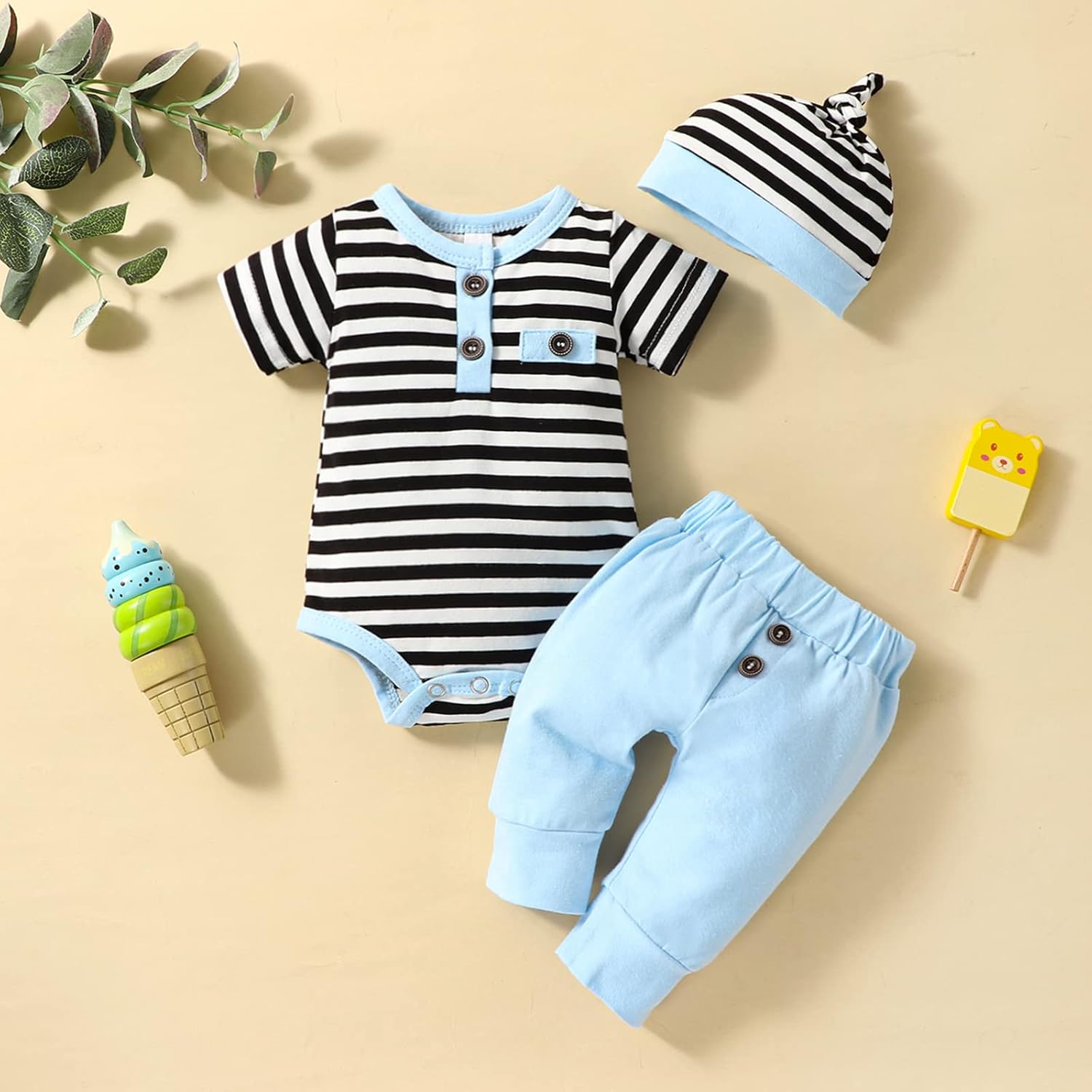 Perfect Summer Outfit for Newborn Boys