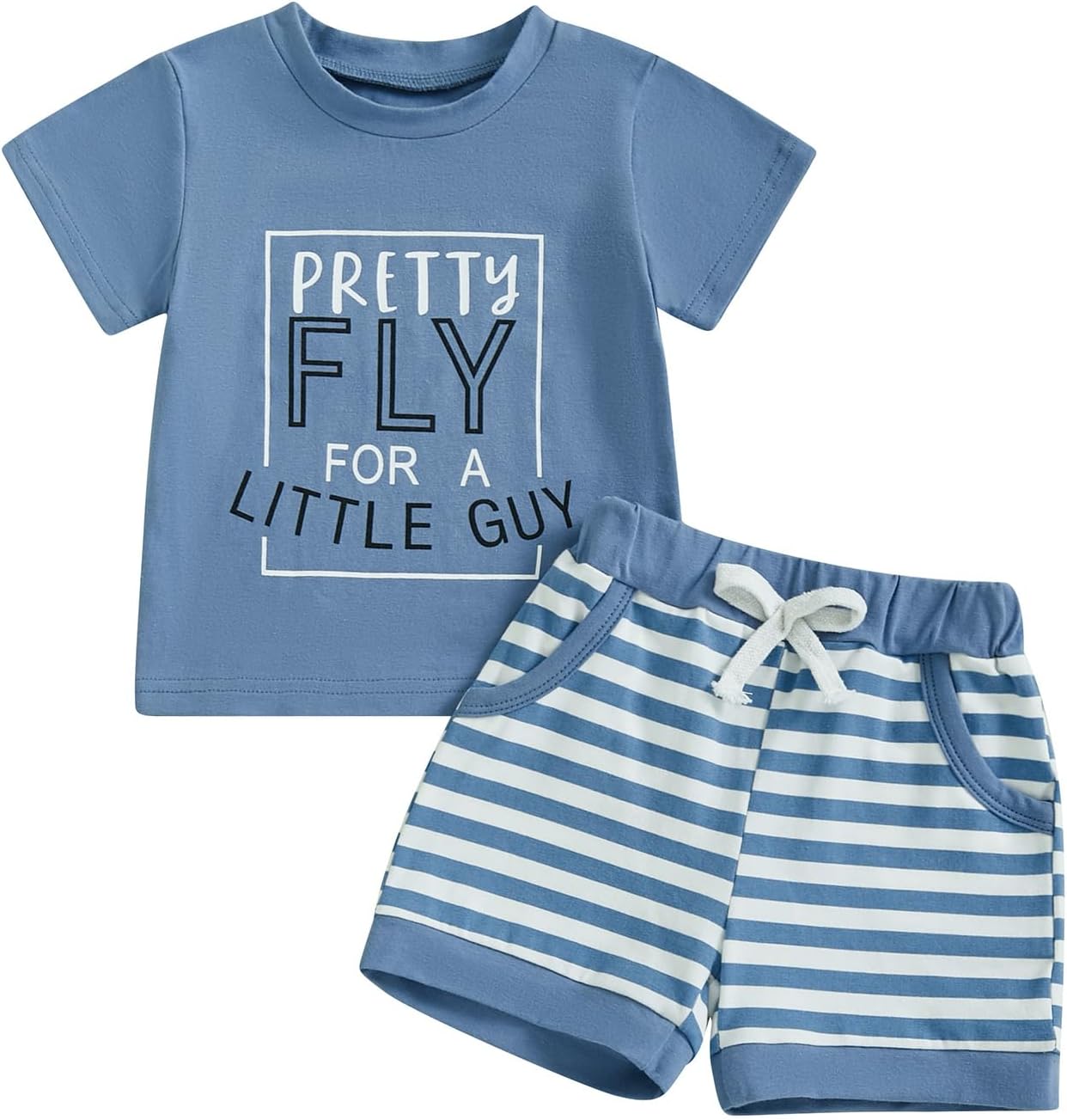 Engofs Toddler Boys Summer T-Shirts and Shorts Tractor Print Set