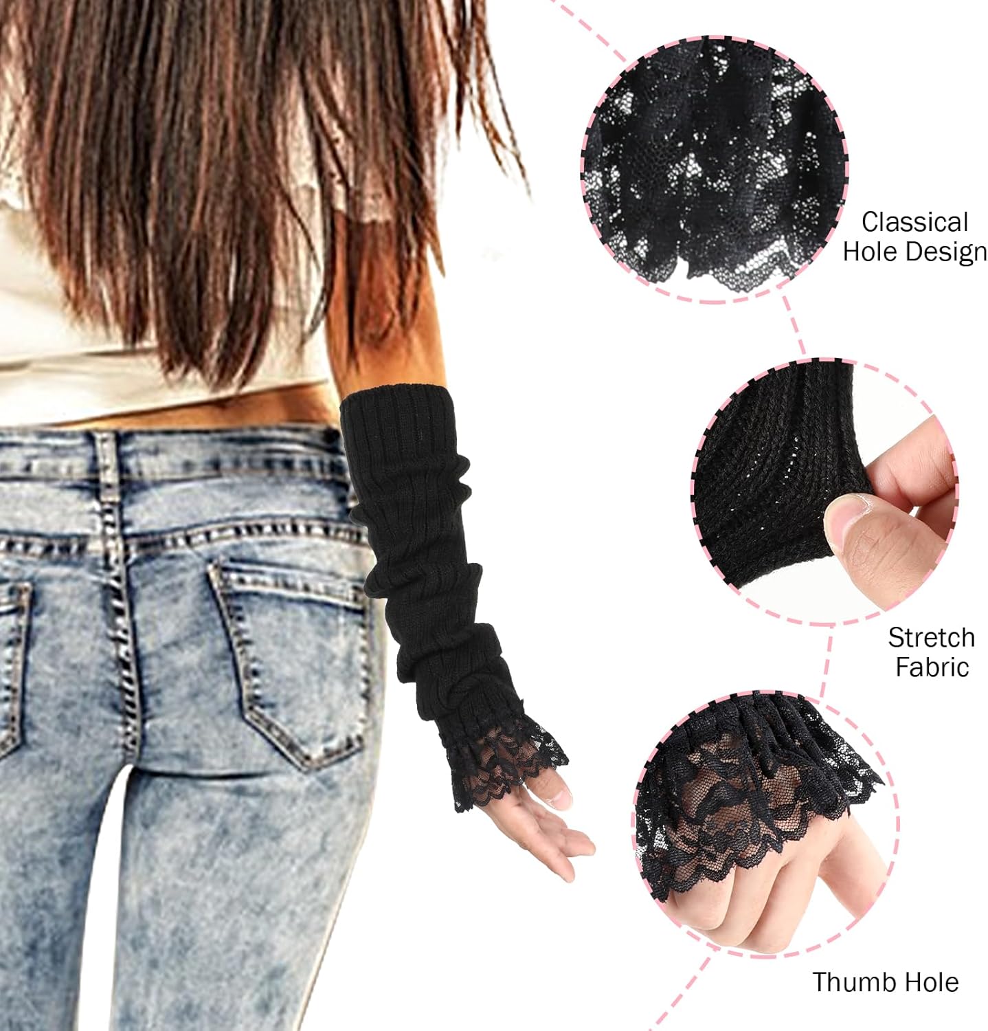 Abeillo Y2K Cool Girls Arm Warmers