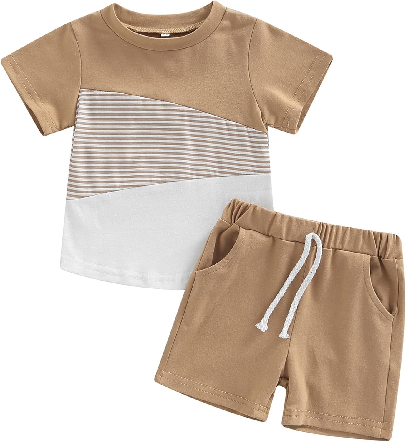 Mubineo Summer T-Shirt Shorts Set for Boys lounging wear