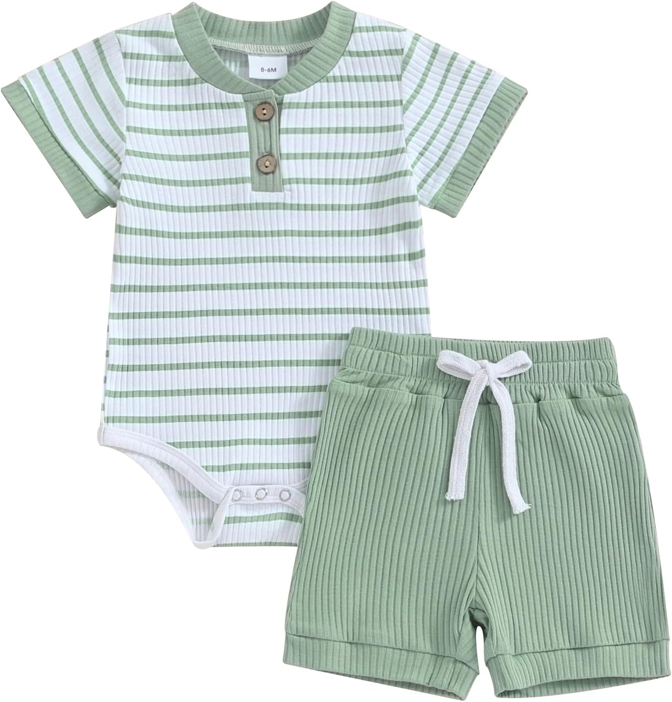 Cute Newborn ROMPER Set in Soft Cotton Boys Girls 0-18-Month