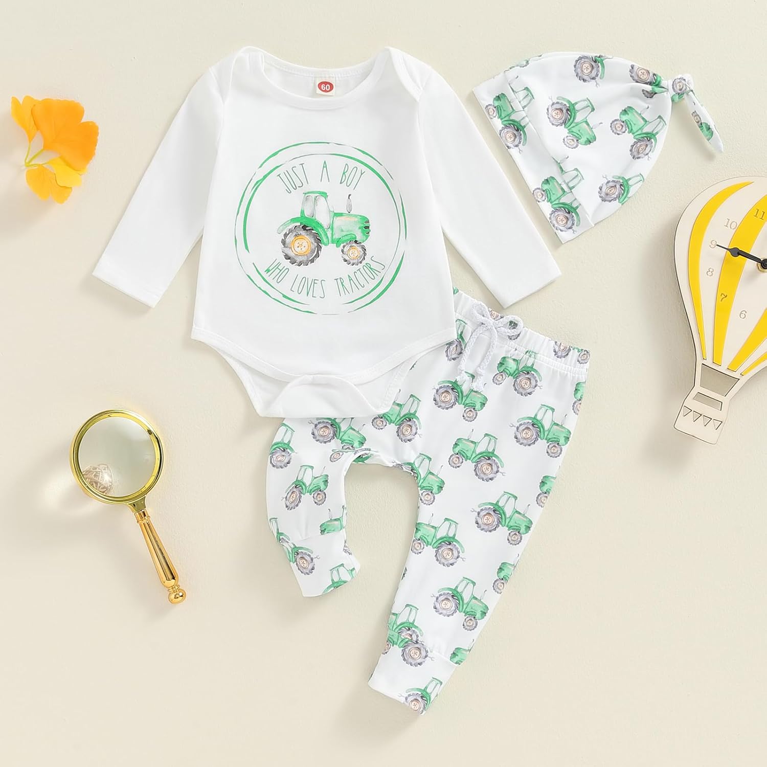 US-Bred Newborn Baby Tractor Outfit