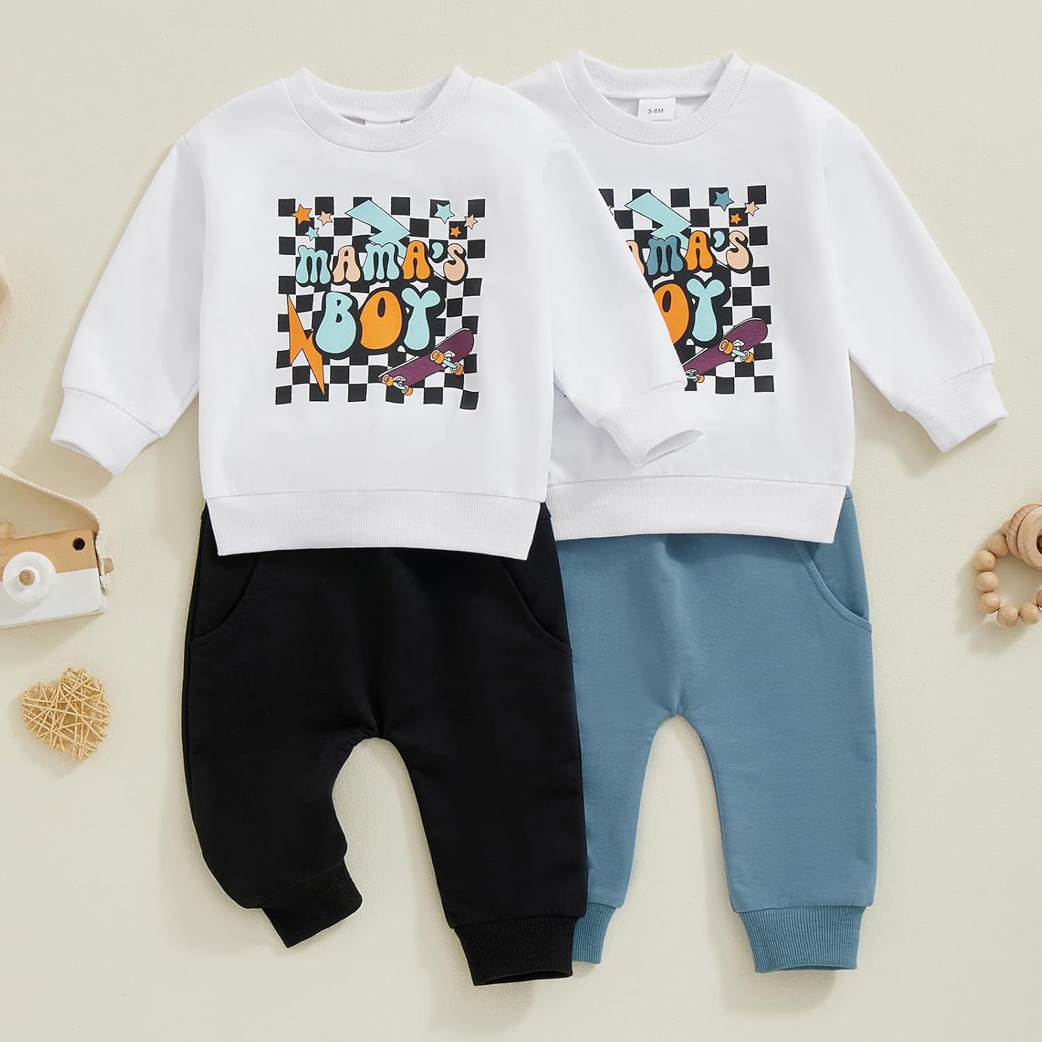 Long Sleeve Baby Boy Outfit - Cozy Winter Set for Toddler