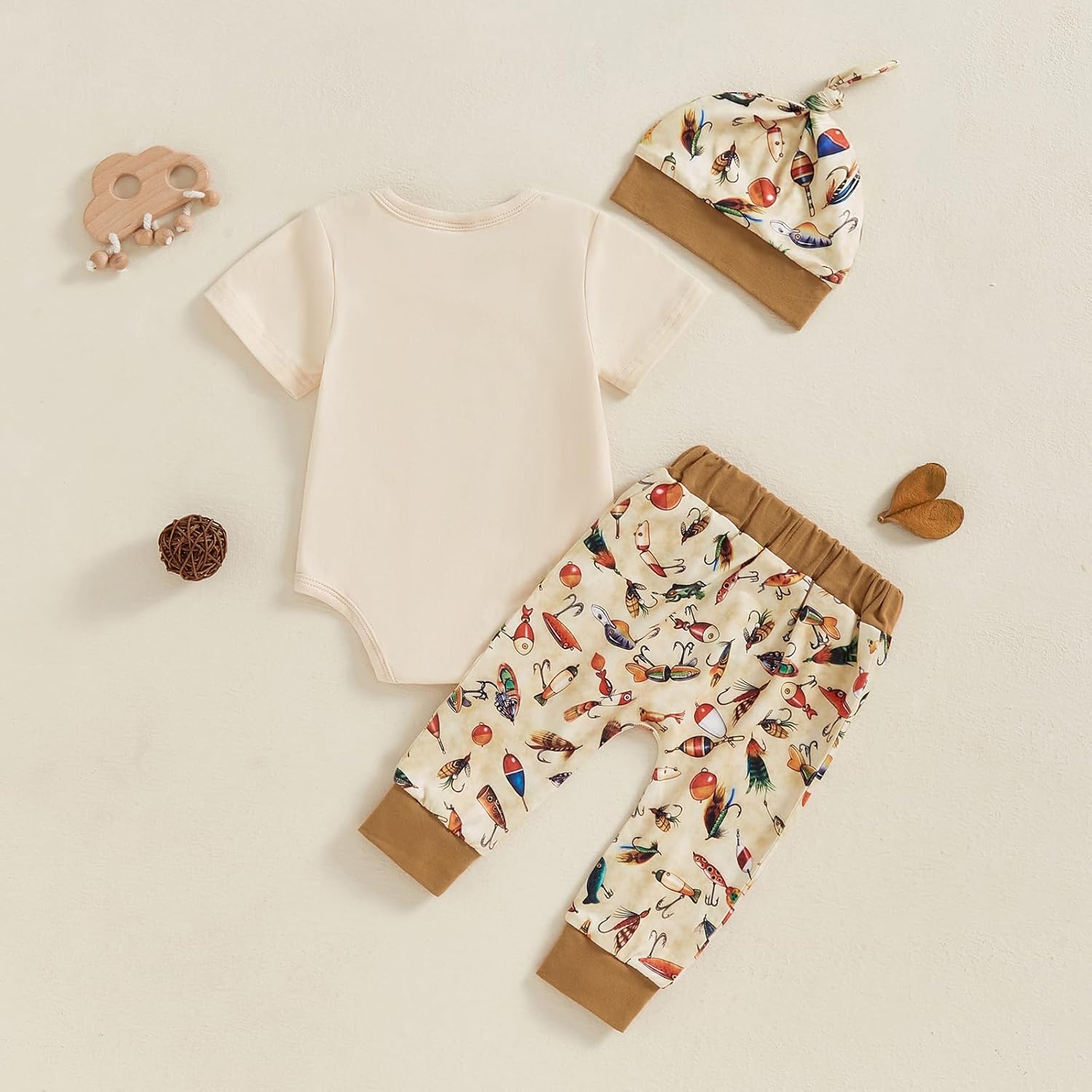 Scloutarry Newborn Fishing Romper Set