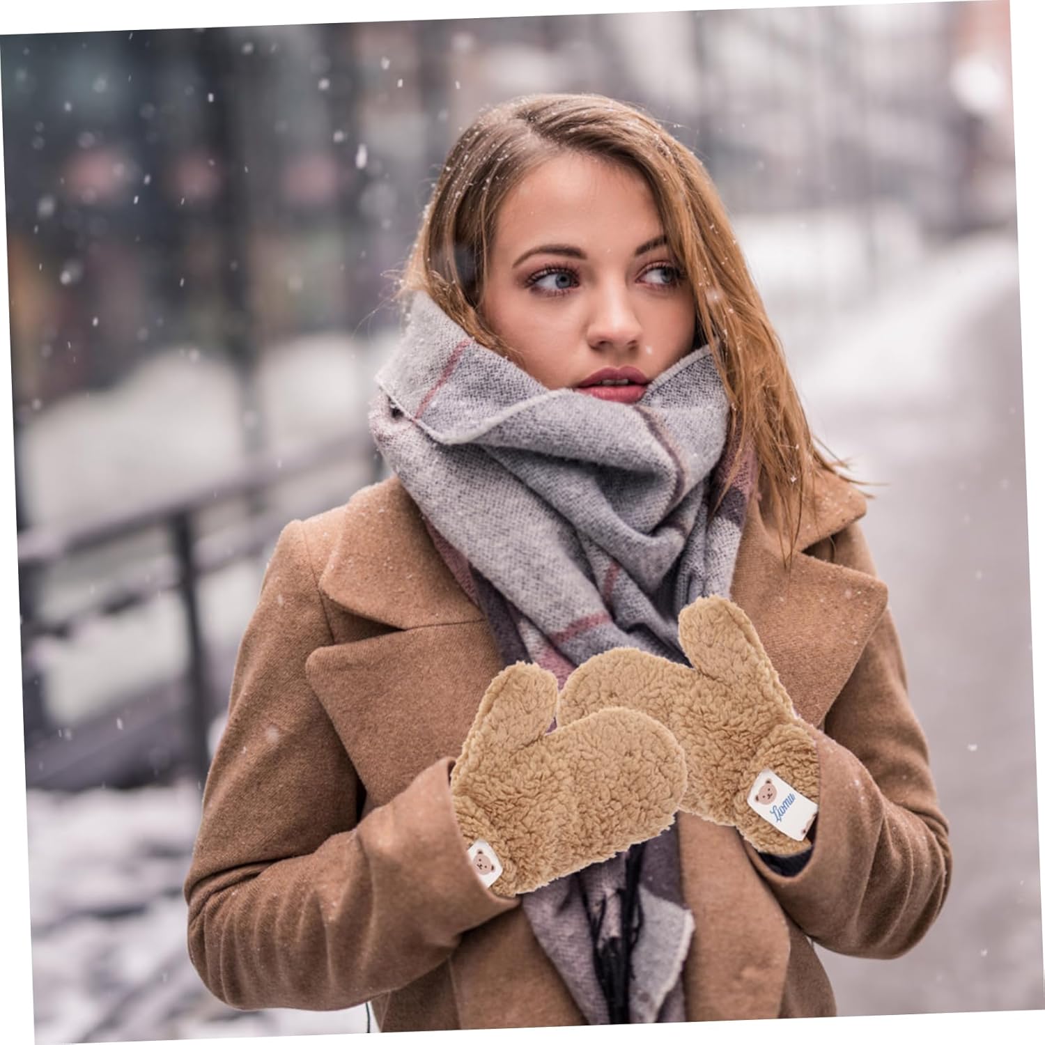winter glovesReusable Cartoon Plush mittens for Women Soft Warm and Stylish