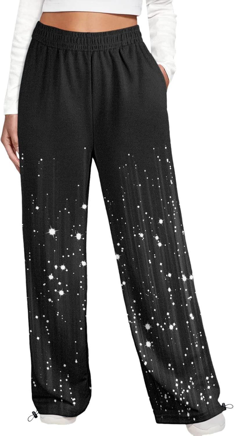 Womens Cinch Bottom Sweatpants with Pockets