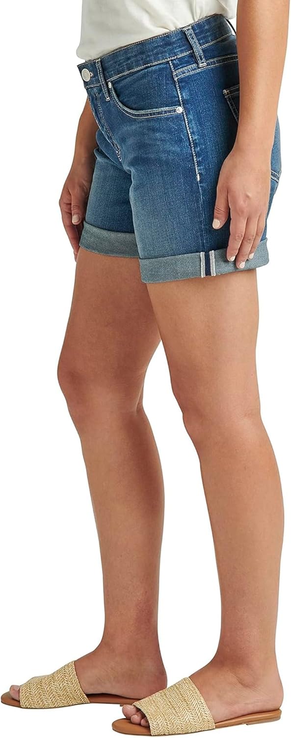 JAG Petite Alex Mid-Rise Jean Short for Women