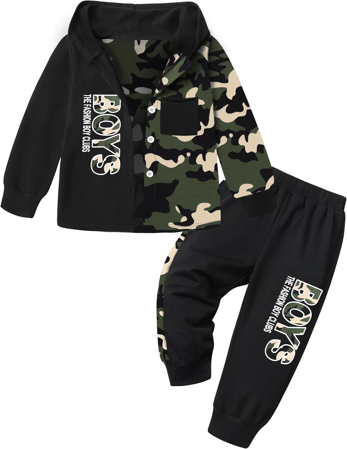Qaoerde Toddler Plaid Hoodie for Boys FallWinter